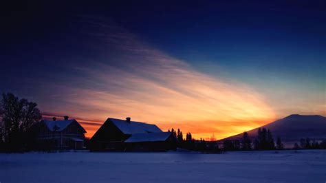 Winter Sunrise Desktop Wallpaper - WallpaperSafari