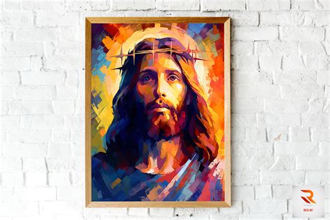 Fauvism Chromatics Jesus Wall Art Graphic by Ricco Art · Creative Fabrica