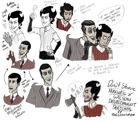 Don't Starve- Wilson and Maxwell Dev-sketch dump by TheCreatorsEye on ...