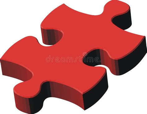 3d Red Puzzle Piece Royalty Free Stock Photography - Image: 4717607