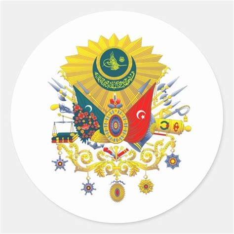 Ottoman Empire Coat Of Arms Sticker | Zazzle.com