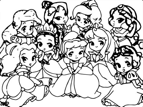 Disney Baby Princess Coloring Pages - AZ Coloring Pages