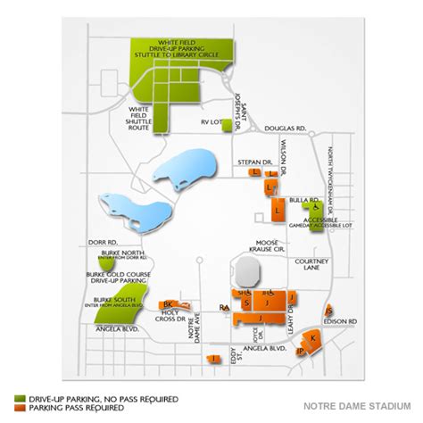 Notre Dame Campus Map