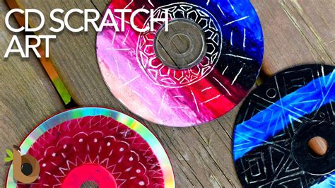 DIY CD Scratch Art | IrisBooks - YouTube