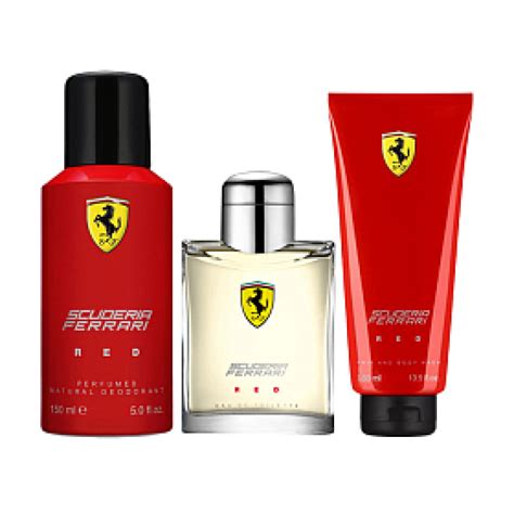 Gifts for Kids Ferrari Scuderia Red 3 pcs Gift Set For Men