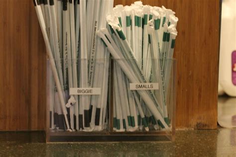 The straw sizes at a Starbucks : pics