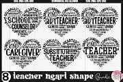 Teacher Word Art SVG Bundle | Graphics ~ Creative Market