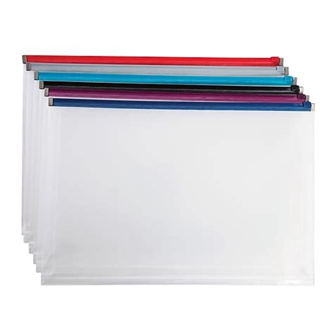 Shop Staples for Staples® Poly Zip Envelopes, Assorted Color Zip, Legal ...