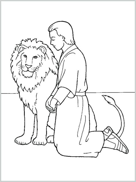 Coloring Page For Daniel And The Lions Den - subeloa11