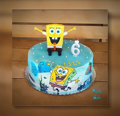 Spongebob birthday cake - Decorated Cake by AndyCake - CakesDecor