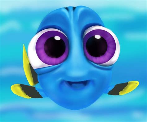 Learn How to Draw Baby Dory from Finding Dory (Finding Dory) Step ... Easy Hair Drawings, Cool ...