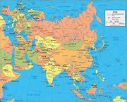 Asia Maps With Countries And Capitals