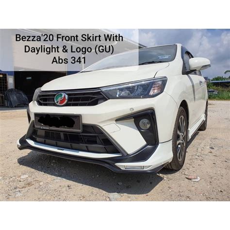 Perodua bezza 2020 2021 2022 gear up GU Bodykit body kit front side rear skirt lip led | Shopee ...