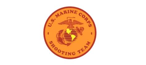 4& MARINE CORPS usmc shooting team orange bumper sticker decal usa made $26.99 - PicClick