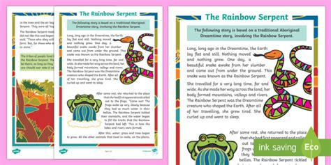 Aboriginal Dreamtime Stories - The Rainbow Serpent Story