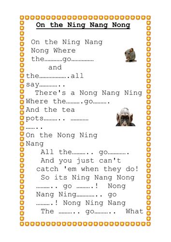 Spike Milligan - Ning Nang Nong by Bowborough - Teaching Resources - Tes