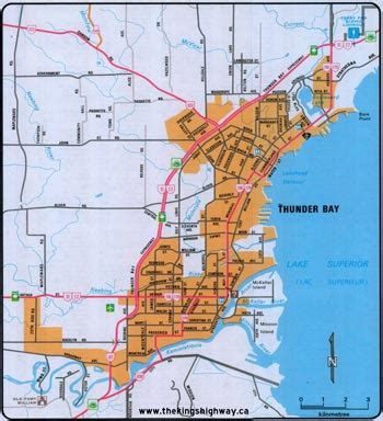 Ontario Highway 11B (Thunder Bay) Route Map - The King's Highways of ...