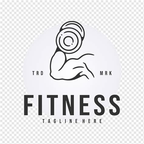 Fitness gym workout logo monoline exercise icon, png | PNGWing