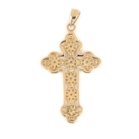 Byzantine Cross in 14KT Gold - GREEK ROOTS Jewelry