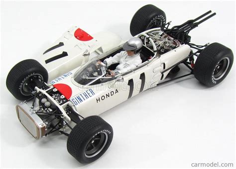 AUTOART 86599 Escala 1/18 | HONDA F1 RA272 N 11 MEXICO GP 1965 RICHIE GINTHER - WITH FIGURE WHITE