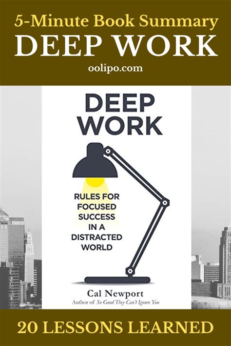 Deep Work Summary (5 Minutes): 20 Lessons Learned & PDF Download