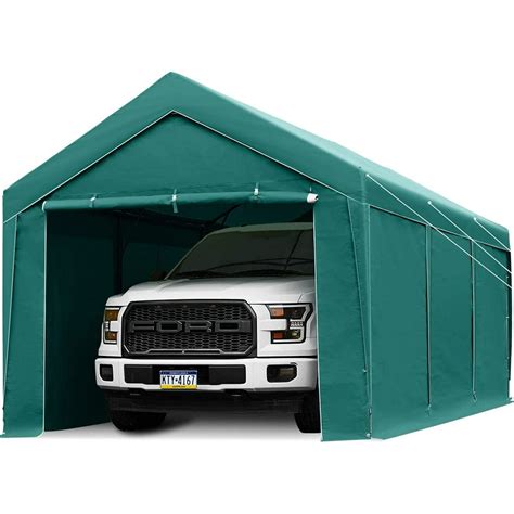 FINFREE 10 x 20 ft Heavy Duty Carport Car Canopy with Removable ...