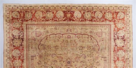 Beige ground Indian carpet — b bolour