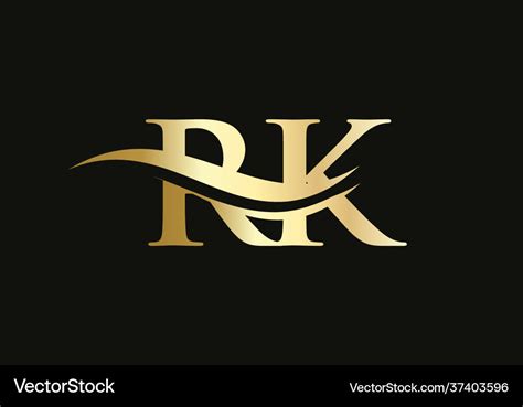 Modern rk logo design for business and company Vector Image