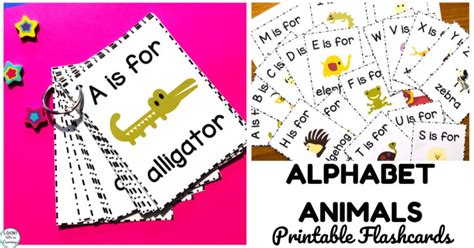 Free Printable Flashcards Alphabet Animals - Look! We're Learning!