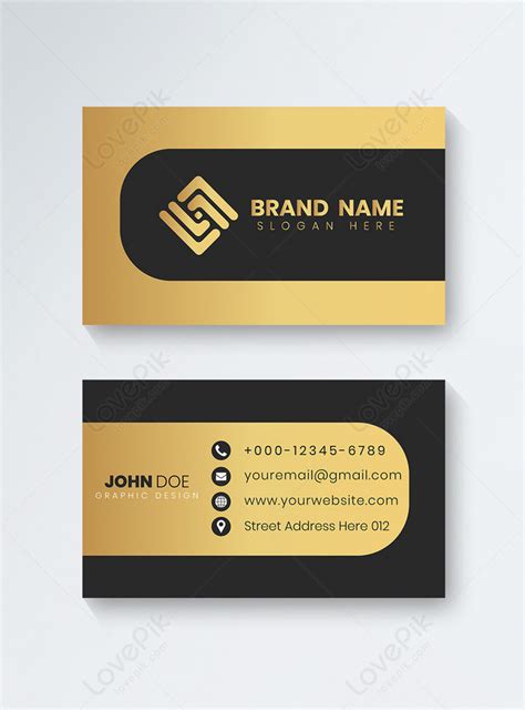 Black gold business card template image_picture free download 450004229 ...