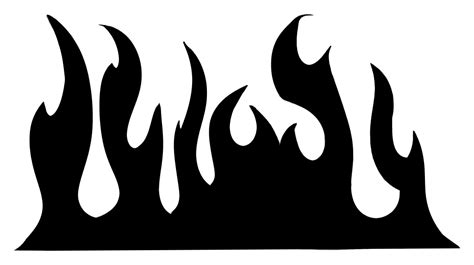 Decoration - Flame Stencil | Silhouette clip art, Clip art, Clip art pictures