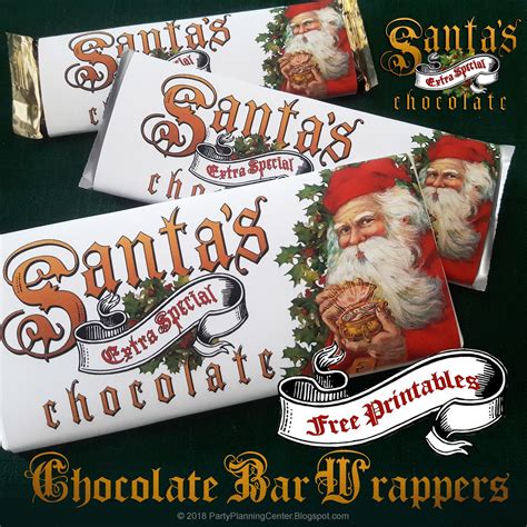 Candy Bar Wrappers Christmas Free Printable - Calendar Printables