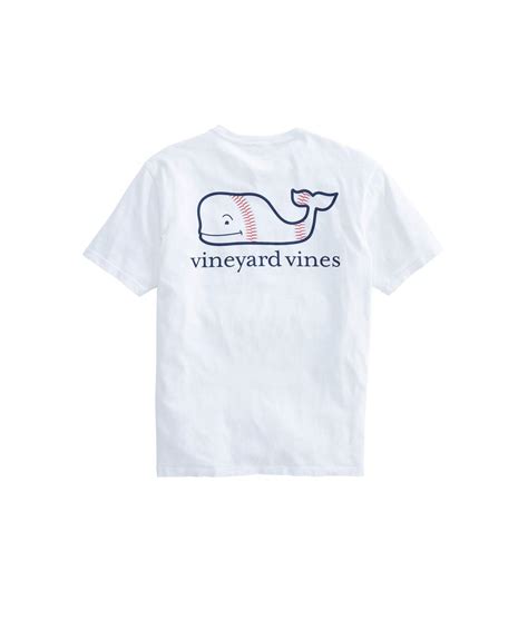 Vineyard Vines Cotton Baseball Whale Pocket T-shirt in White for Men - Lyst