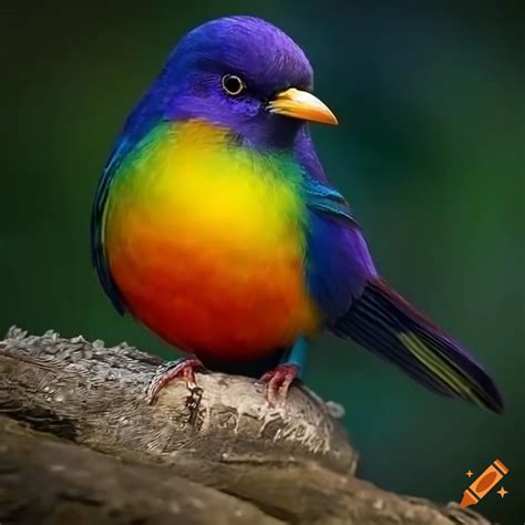 Colorful bird on Craiyon