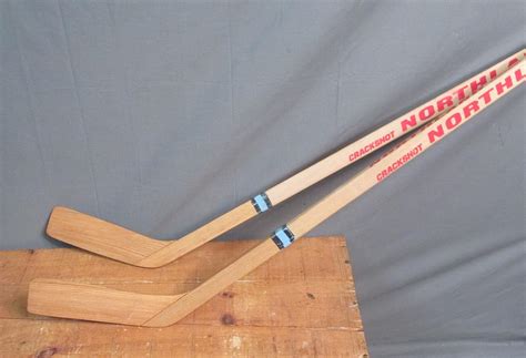 Vintage Pair Northland Wood Crackshot Hockey Sticks Right Hand Jr. New ...