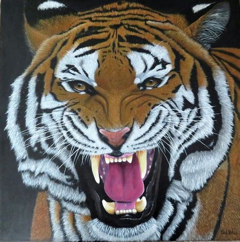 Tiger Roar Painting by Sidney Ball