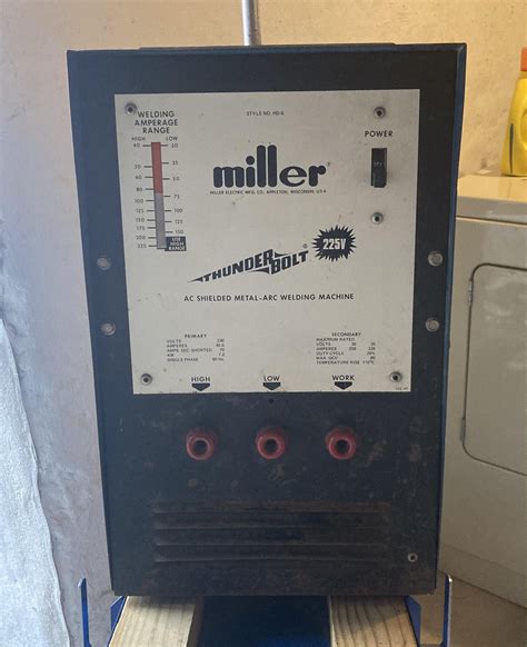 New machine Miller Thunderbolt 225 : r/Welding