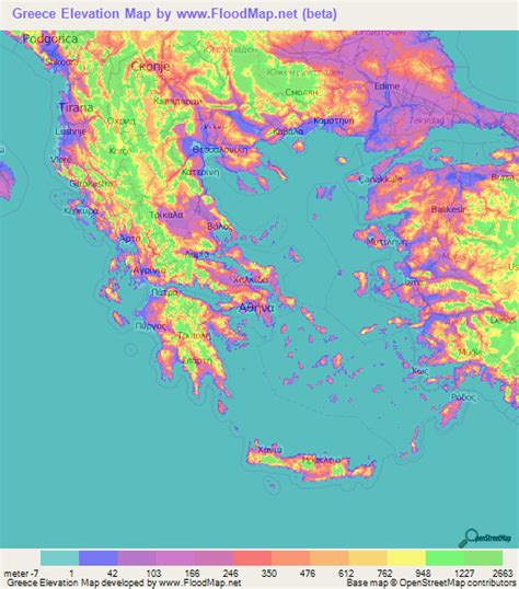 Topographical Maps Of Greece