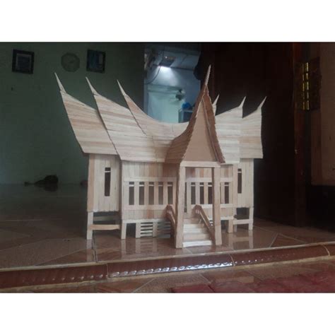 Jual miniatur rumah adat minangkabau rumah gadang | Shopee Indonesia