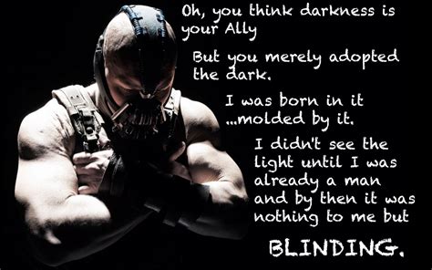 "You think darkness is your Ally..." -Bane [1680x1050] : QuotesPorn