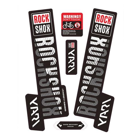 2019 ROCK SHOX YARI Fork Sticker for MTB Mountain Bike Rockshox Bicycle Decal - Cycle Decal