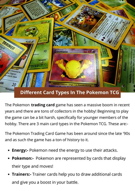 Different Card Types In The Pokemon TCG by jonesashley - Issuu