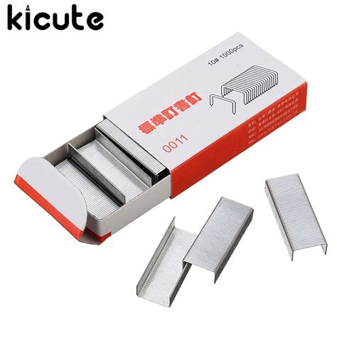 Kicute 1 Box 1000 Staples NO.10 Staple for Stapler Standard Staples for ...