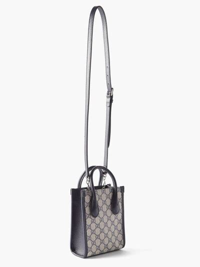 Gucci Mini Gg-canvas And Leather Tote Bag In Black Multi | ModeSens