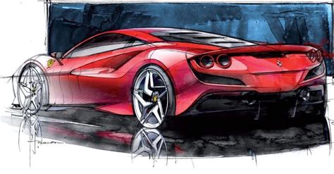 Car Design Sketch on Instagram: “Ferrari F8 Tributo Official Sketches by Flavio Manzoni ...