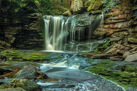 Elakala Falls Swirl Photograph by Chris Berrier - Fine Art America