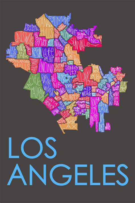 los angeles neighborhood map - Google Search in 2020 | Los angeles ...