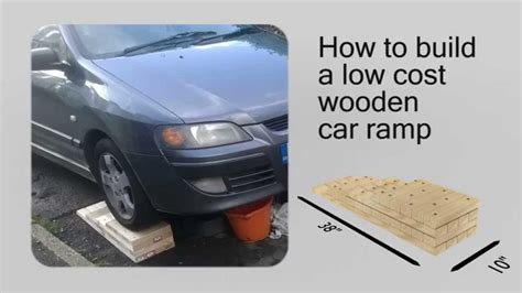 How to build a Low Cost DIY Wooden Car Ramp - Plans - YouTube