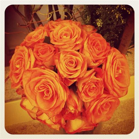 Orange and Yellow Roses Bouquet