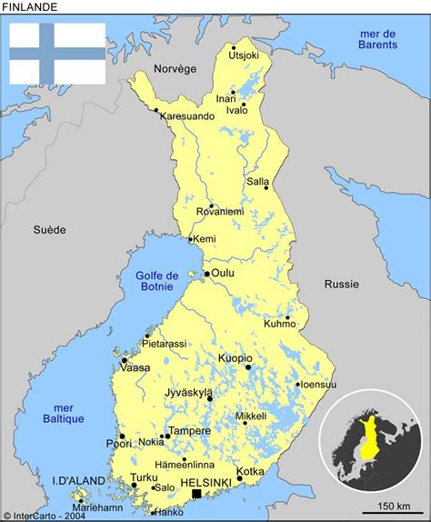 FINLANDE CARTE ~ World Of Map